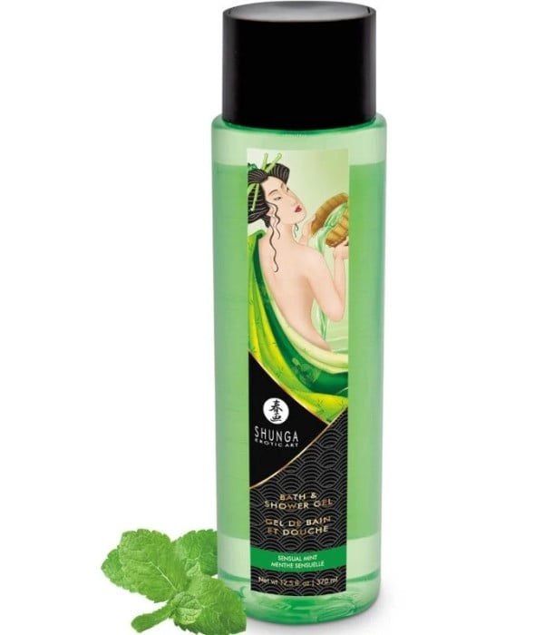 Гель для душа с ароматом мяты Shunga Bath & Shower Gel Sensual Mint, 370 мл - Изображение 3