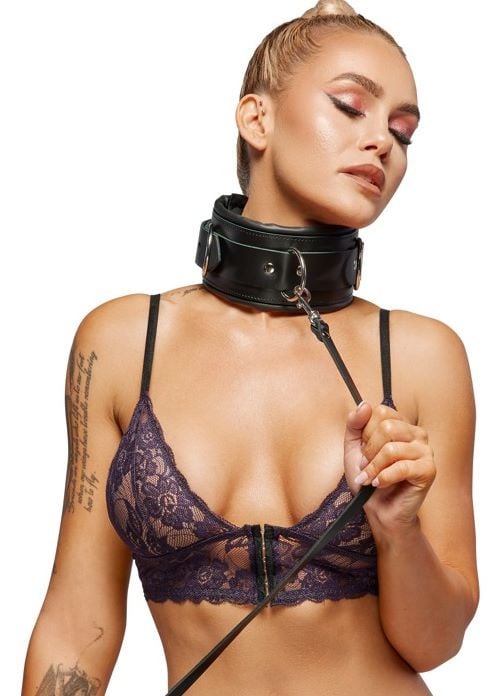 Шкіряний нашийник із повідцем Zado Fetish Line Collar and Leash - Зображення 9