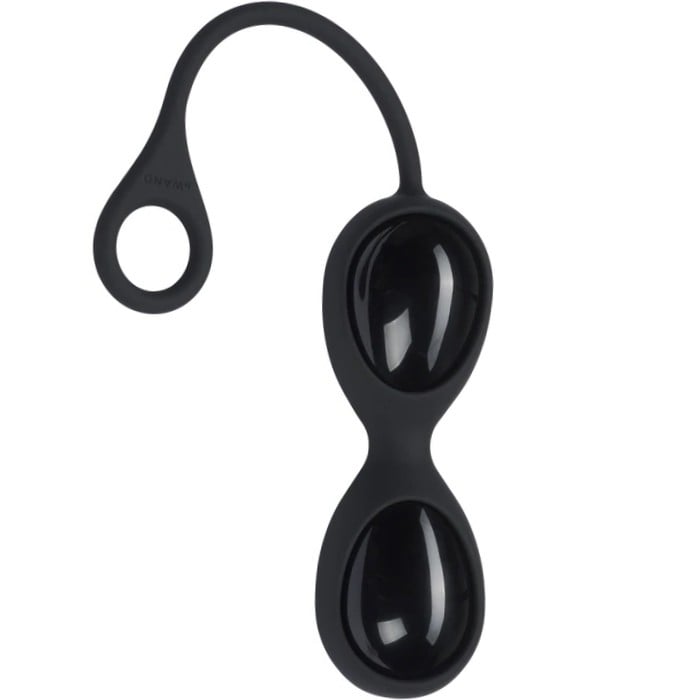 Вагінальні кульки кварцові Le Wand Crystal Yoni Eggs (Black Obsidian) - Зображення 2