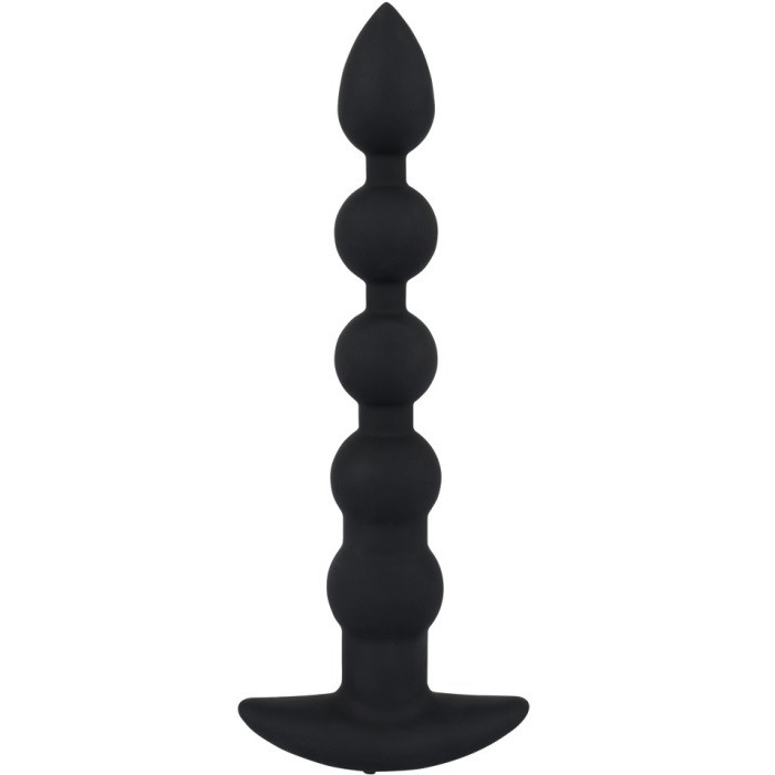 Анальний ланцюжок з вібрацією Black Velvets Rechargeable Anal Taper Beads від Orion