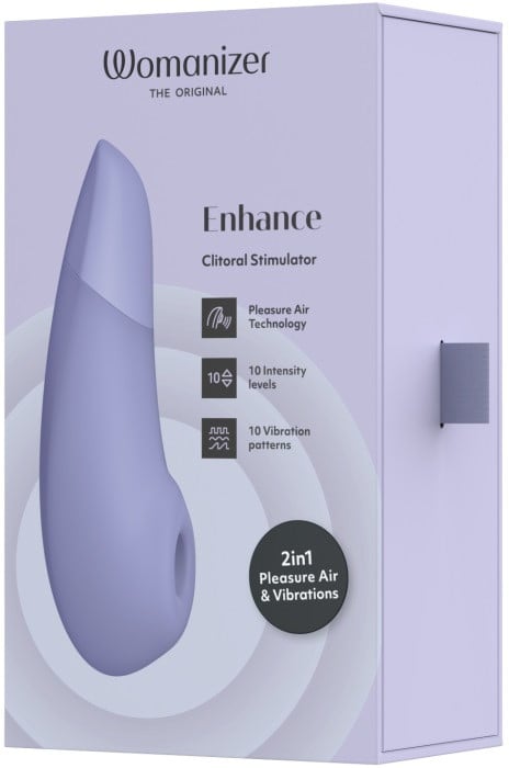 Вакуумний стимулятор з вібрацією Womanizer Enhance (Lilac) - Зображення 13