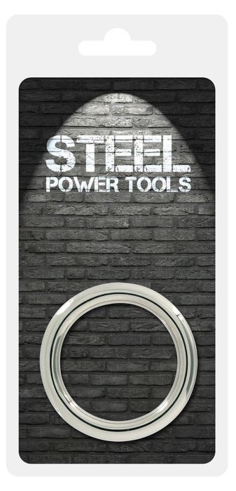 Металлическое эрекционное кольцо Donut Cockring 45 mm от Steel Power Tools - Изображение 3