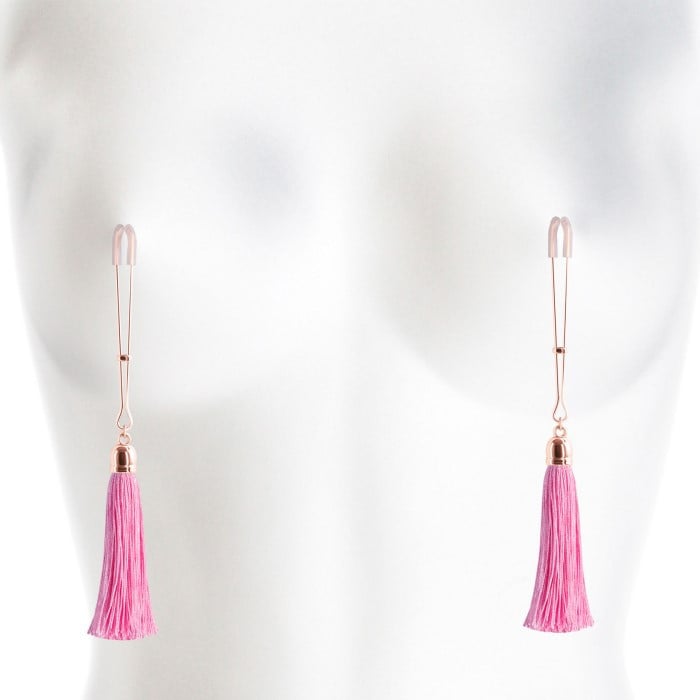 Затискачі для сосків NS Novelties Bound Nipple Clamps T1 (Pink) - Зображення 2
