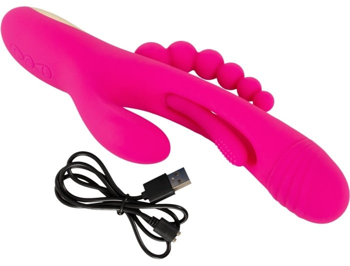 Потрійний вібратор з рухомим язичком Triple Vibe With Flicking Tongue - Зображення 9