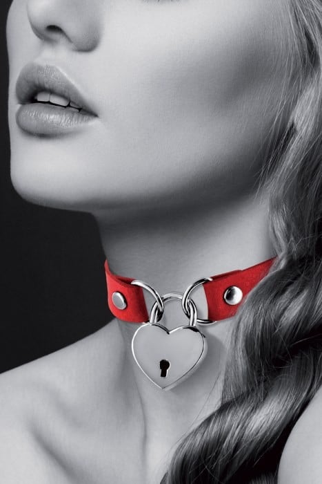 Чокер Bijoux Pour Toi Heart-Shaped Lock (Red) - Зображення 2