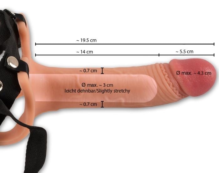 Порожнистий страпон фалопротез фаллопротез Orion Realistixxx Real Strap-on Sleeve - Зображення 5