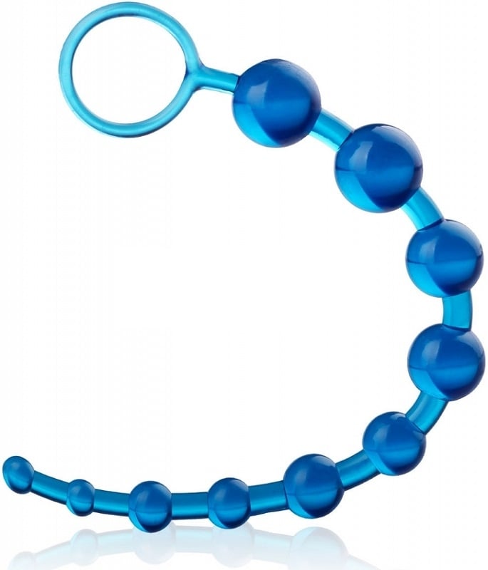 Анальний ланцюжок Thai Toy Beads Blue від Toy Joy