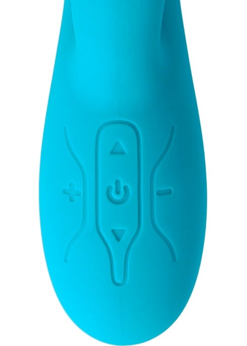 Вібратор кролик з пульсацією Virgite V9 (Blue) - Зображення 6