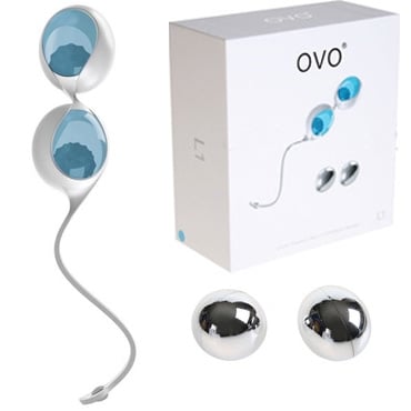 Вагинальные шарики Ovo L1 (Light Blue) - Изображение 2