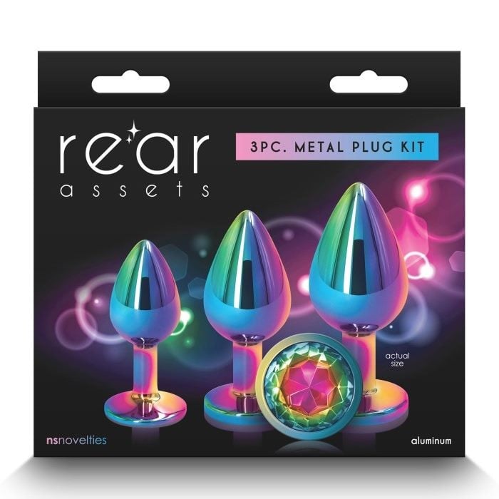 Набор анальных пробок Rear Assets Metal Plug Kit от NS Novelties - Изображение 2