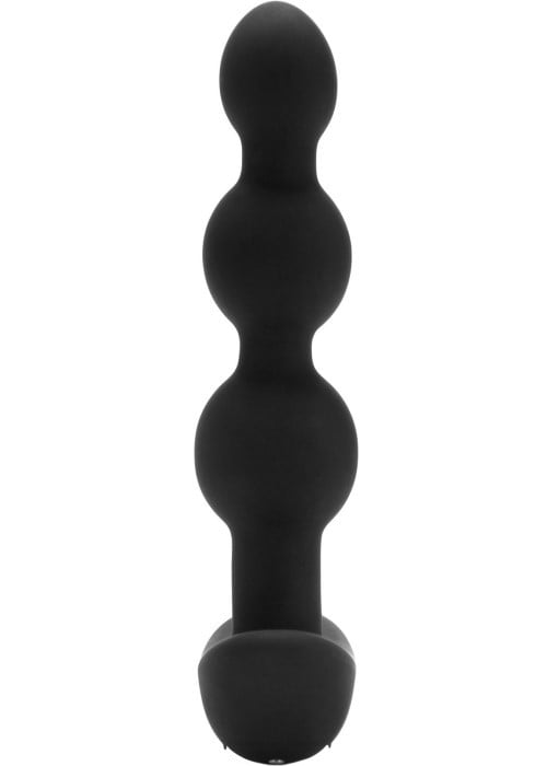 Анальна пробка з вібрацією B-vibe Triplet Anal Beads (Black) - Зображення 3
