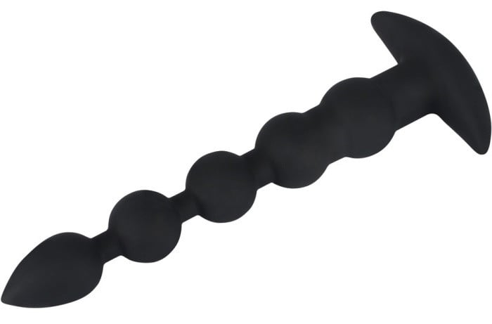 Анальний ланцюжок з вібрацією Black Velvets Rechargeable Anal Taper Beads від Orion - Зображення 3