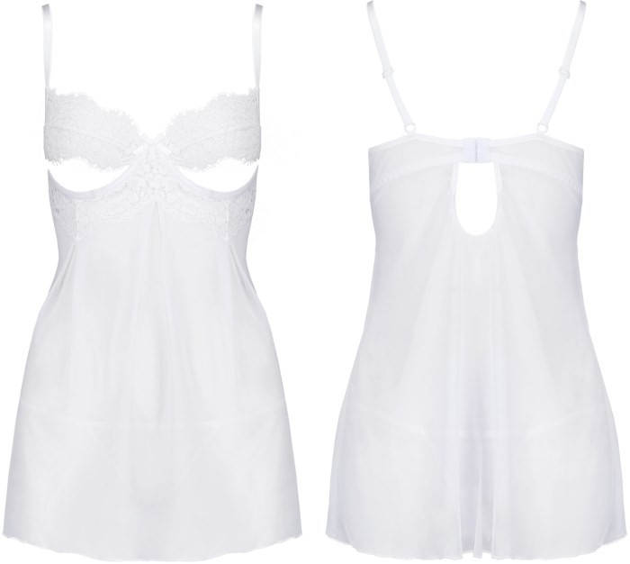 Пеньюар и стринги Avanua Silentia Chemise (White) - Изображение 5