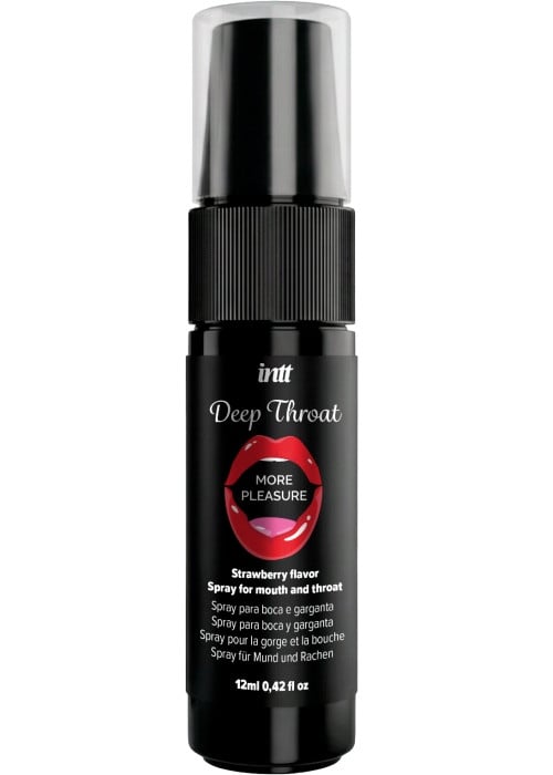 Спрей для мінету зі смаком полуниці Intt Strawberry Deep Throat More Pleasure, 12 мл