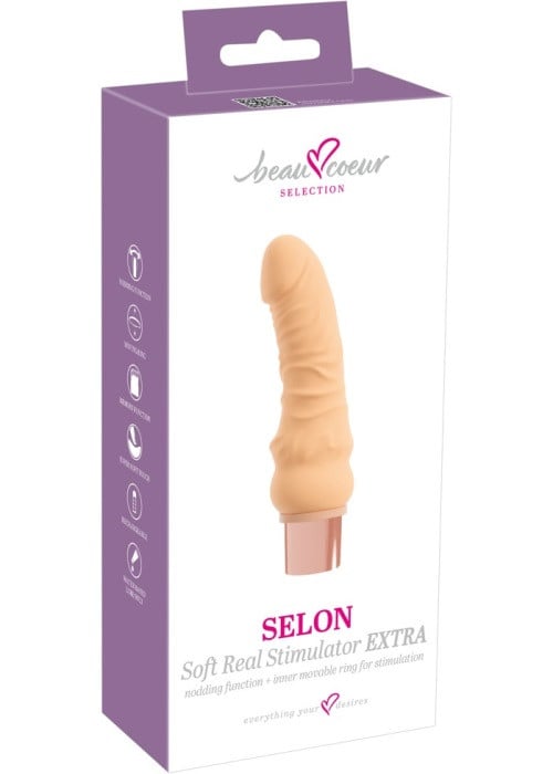 Вибратор с движениями Beau Coeur Selon Soft Real Stimulator Extra - Изображение 10