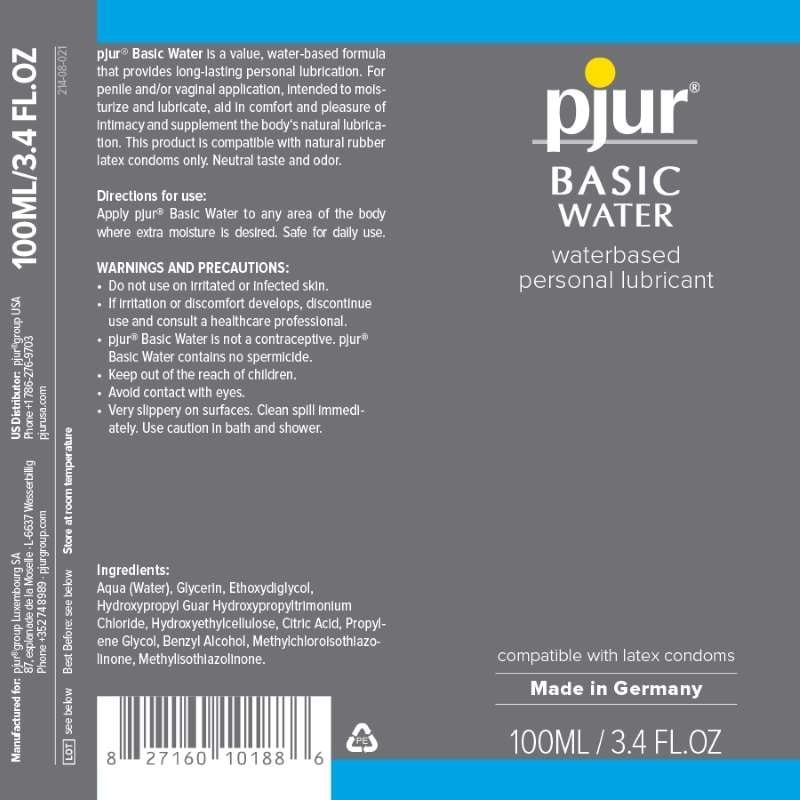 Лубрикант на водной основе Pjur Basic Waterbased, 100 мл - Изображение 3