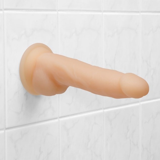 Вібратор з обертанням кібершкіра Naked Addiction 8" Rotating & Vibrating Dong - Зображення 8