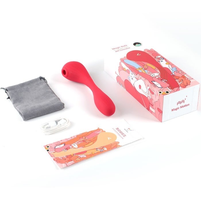Вакуумный вибратор Magic Bobi Red от Magic Motion - Изображение 9