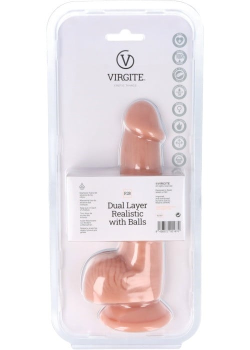 Фалоімітатор Virgite R28 Dual Layer - Зображення 4