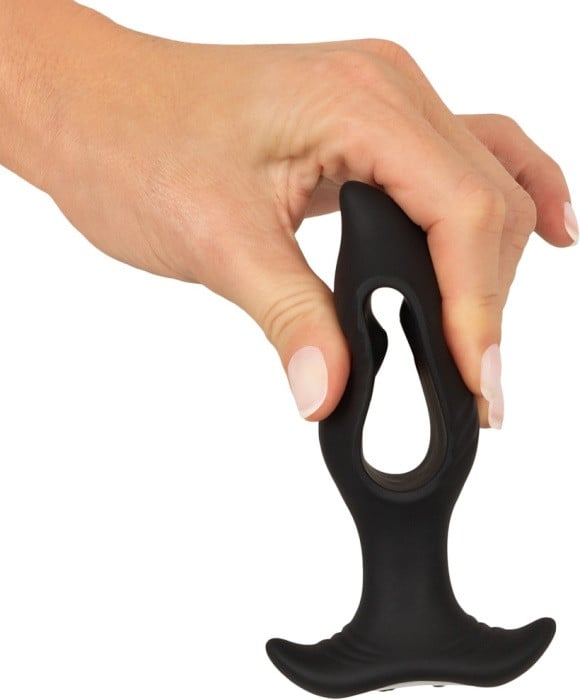 Анальная пробка с вибро и пультом Anos Butt Plug with a Hole - Изображение 8