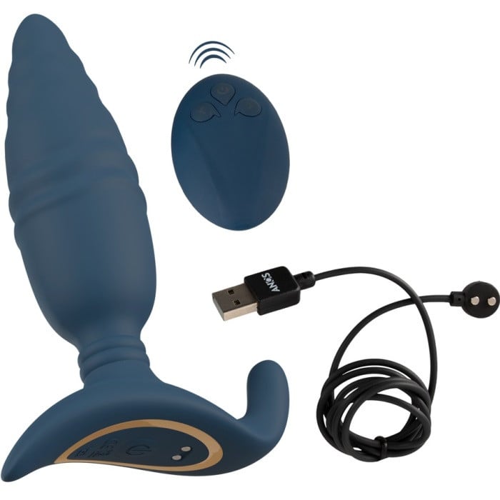 Анальная пробка с вибро и поступательными движениями Anos Thrusting Butt Plug - Изображение 13
