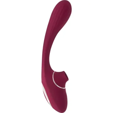 Вакуумний вібратор S Pleasures Dual Suction (Wine)