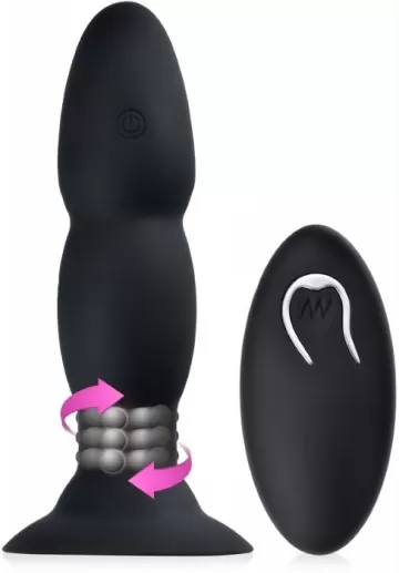 Анальная пробка с ротацией и вибро SeXentials Jubilation Plug от Toy Joy