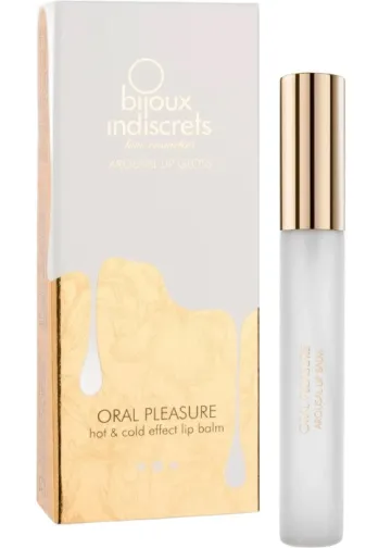 Блиск для губ для оральних ласк стимулювальний Bijoux Indiscrets Oral Pleasure Warming & Cooling Lip Gloss