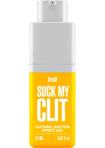 Жидкий вибратор с эффектом вакуумной стимуляции Intt Suck My Clit (Tropical Mango), 15 мл
