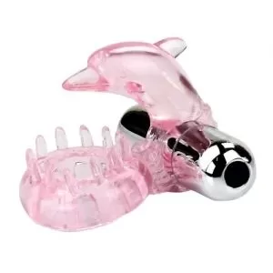 Эрекционное кольцо с вибро Love Dolphin Ring от Baile