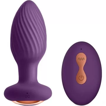 Анальная пробка с ротацией и вибро NS Novelties Inya Alpine (Purple)