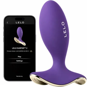 Анальная пробка с вибрацией Lelo Surfer 2 (Cyber Purple)