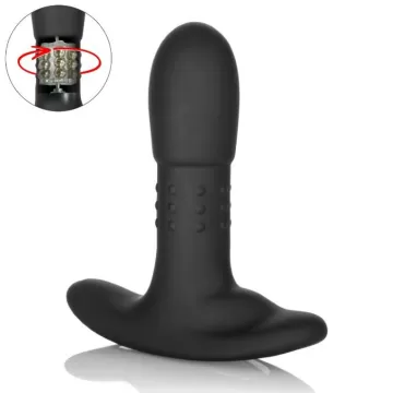 Анальна пробка з вібро і ротацією Eclipse Beaded Probe від CalExotics