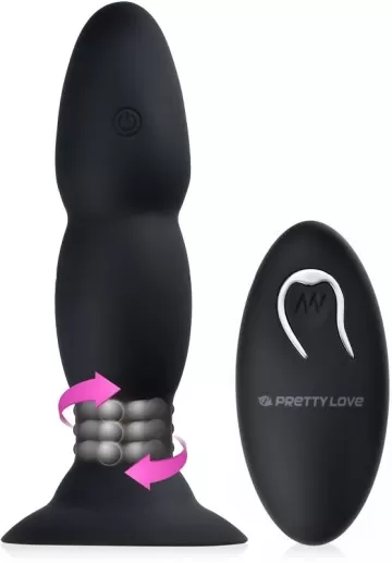 Анальная пробка с вибрацией и ротацией Pretty Love Extra Pleasure