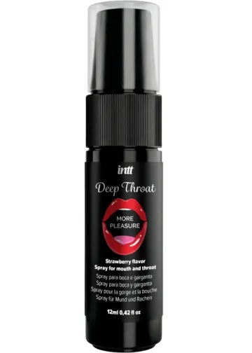 Спрей для мінету зі смаком полуниці Intt Strawberry Deep Throat More Pleasure, 12 мл